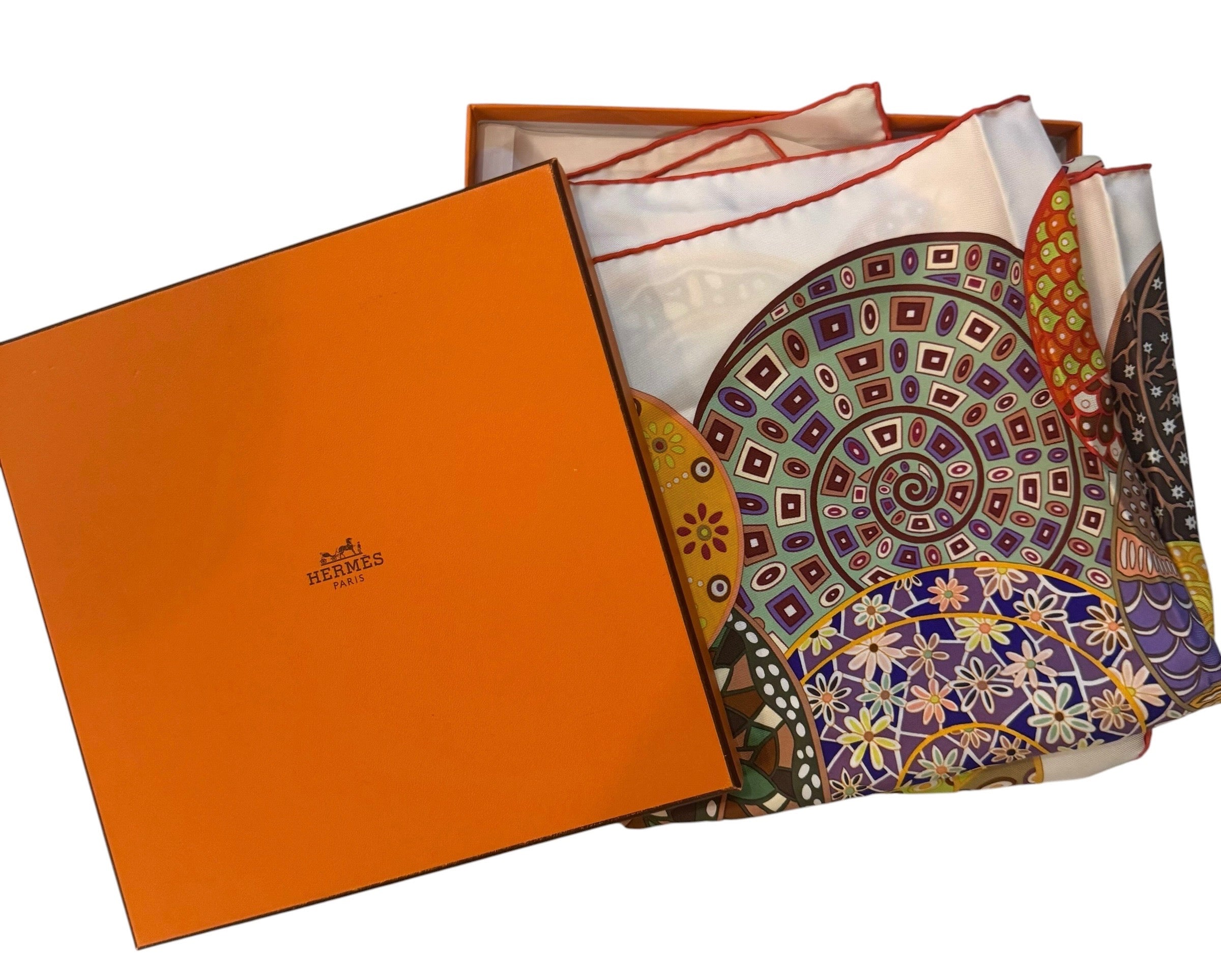Hermès Abstract Silk Scarf New in Box