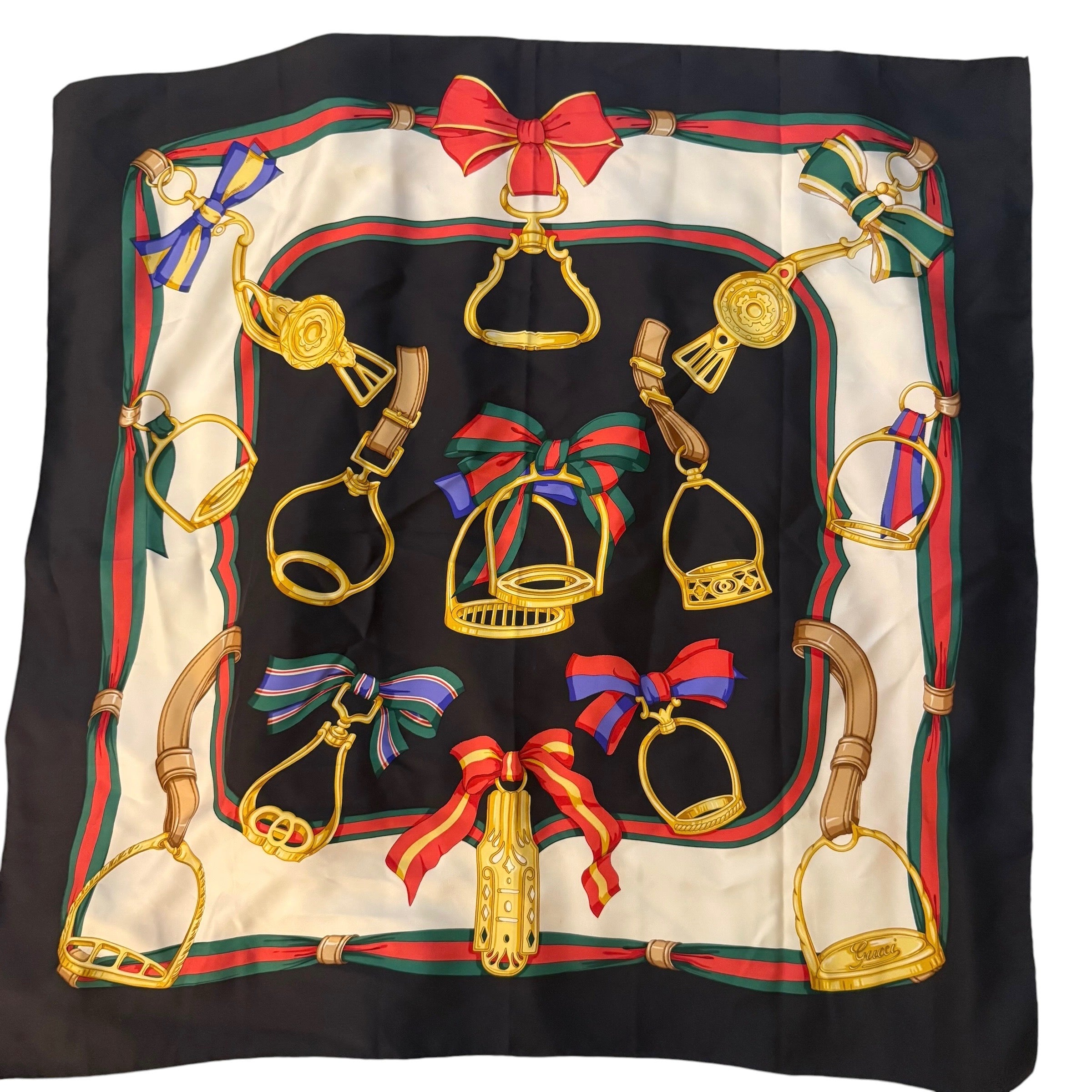 Gucci Horsebit Silk Scarf