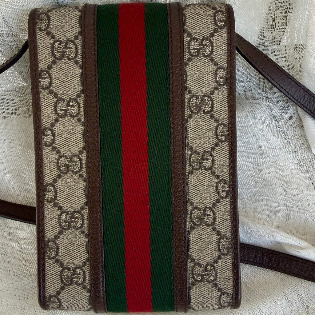 Gucci Ophidia GG Supreme Crossbody Phone Case