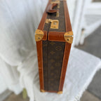 Louis Vuitton Vintage Monogram Attache Briefcase Hard Case Business Case