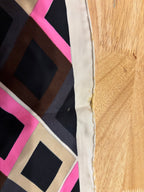 Yves Saint Laurent Geometric Silk Scarf