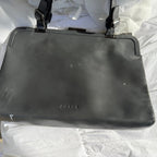 Prada Vintage Black Leather Frame Shoulder Bag
