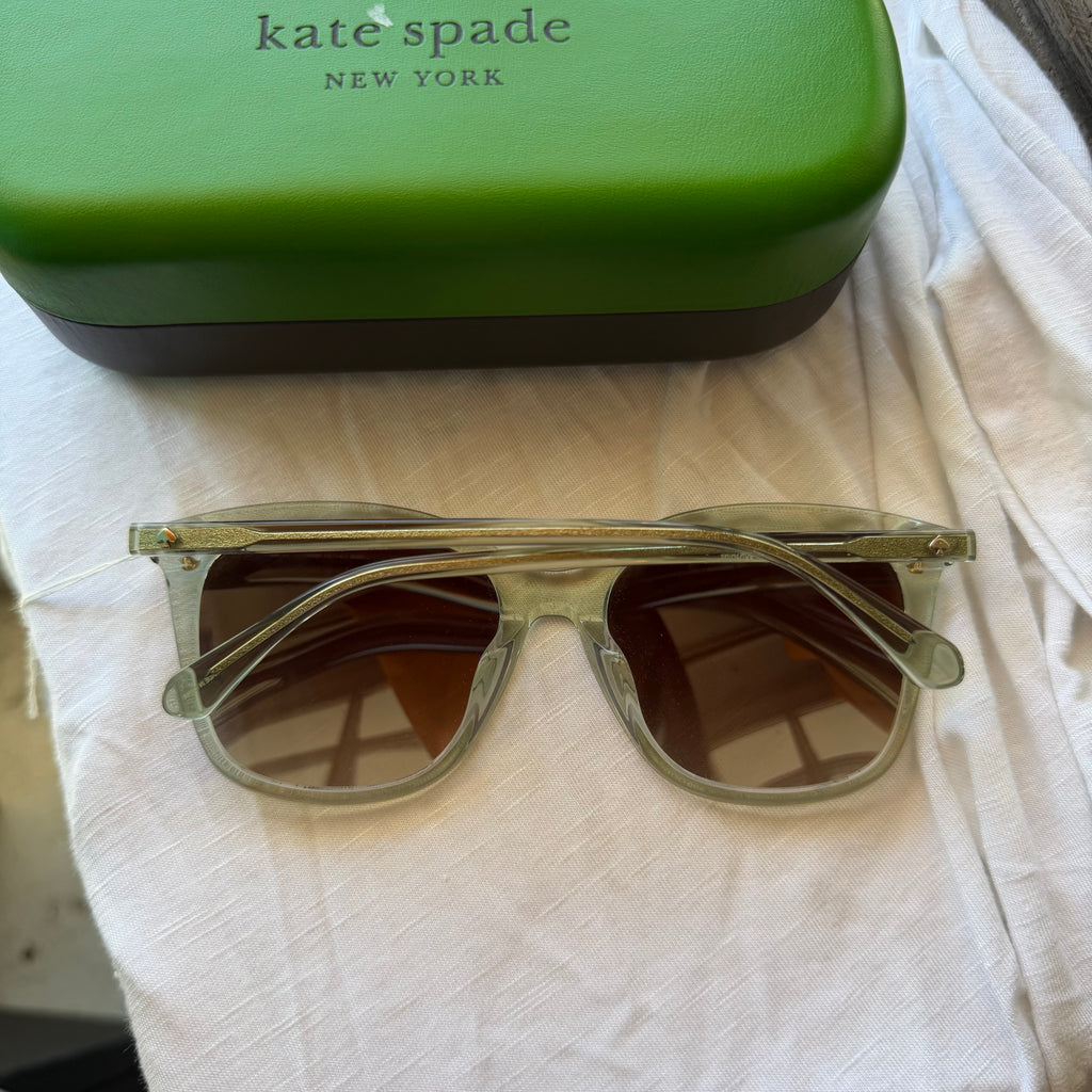 Kate Spade Translucent Green Square Sunglasses