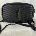 Saint Laurent Lou Black Leather Camera Bag