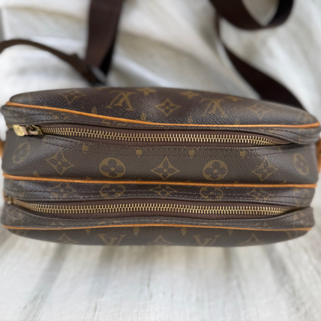 Louis Vuitton Reporter PM Monogram Crossbody Bag Vintage Double Zip