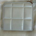 Bottega Veneta White Padded Cassette Zip Around Wallet – Made in Italy