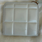 Bottega Veneta White Padded Cassette Zip Around Wallet – Made in Italy