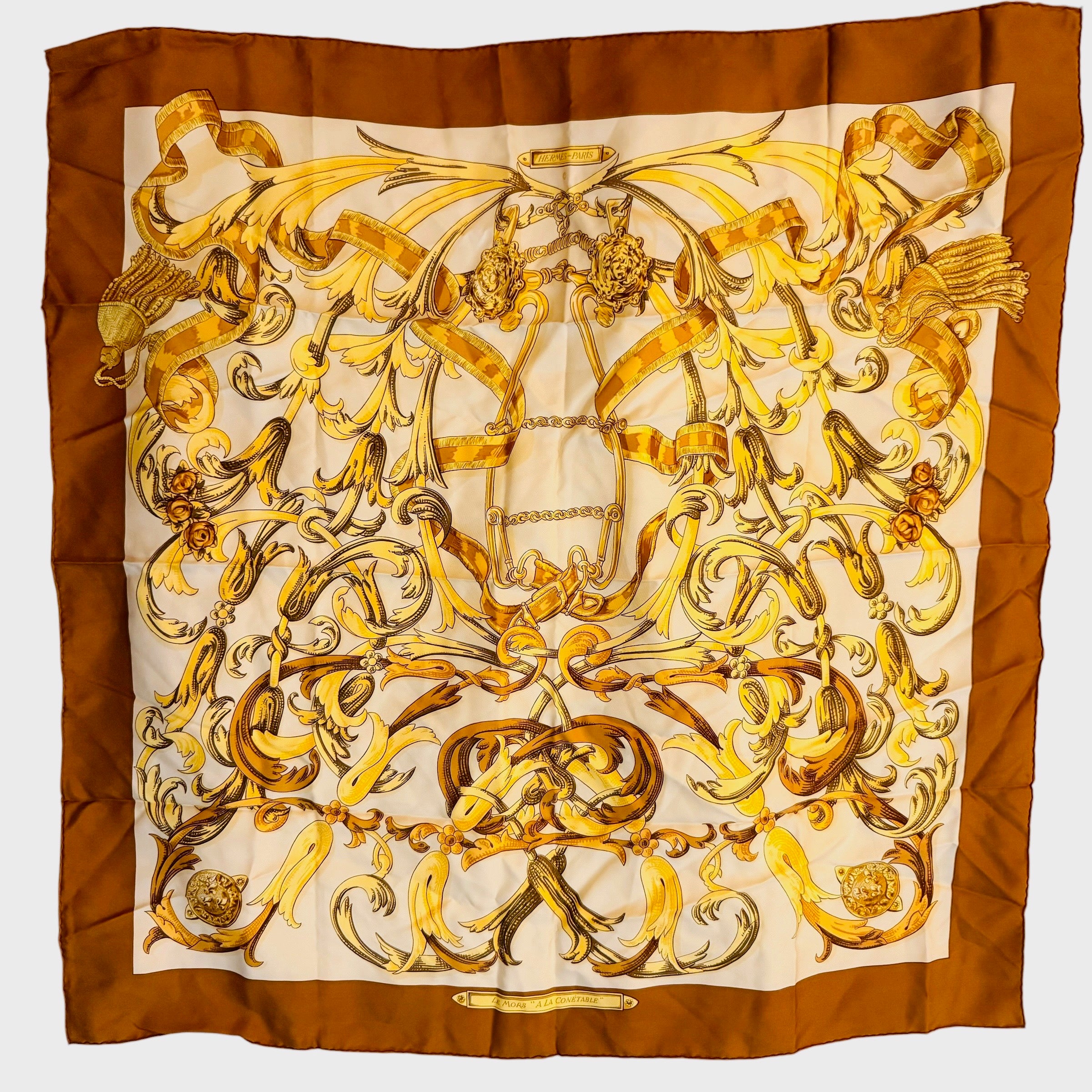 Hermès Mors à la Conétable Silk Scarf