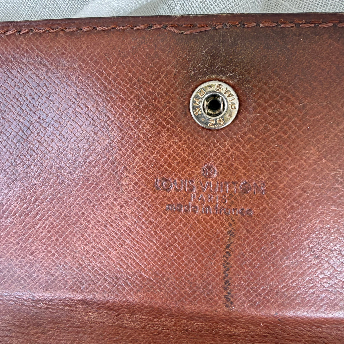 Vintage Louis Vuitton Monogram Tall Trifold Wallet