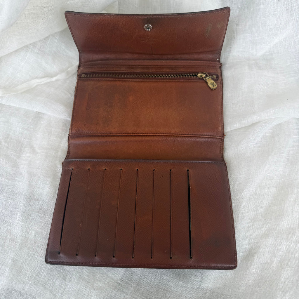 Vintage Louis Vuitton Monogram Tall Trifold Wallet