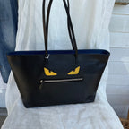 Fendi Black Monster Eyes Tote Bag – Made in Italy