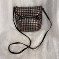 Bottega Veneta Intrecciato Bronze & Brown Woven Leather Crossbody Bag