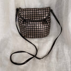 Bottega Veneta Intrecciato Bronze & Brown Woven Leather Crossbody Bag