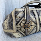 Salvatore Ferragamo Python Leather Satchel Bag