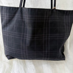 Burberry Black Nova Check Tote Bag