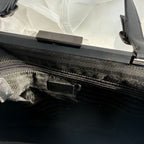 Prada Vintage Black Leather Frame Shoulder Bag