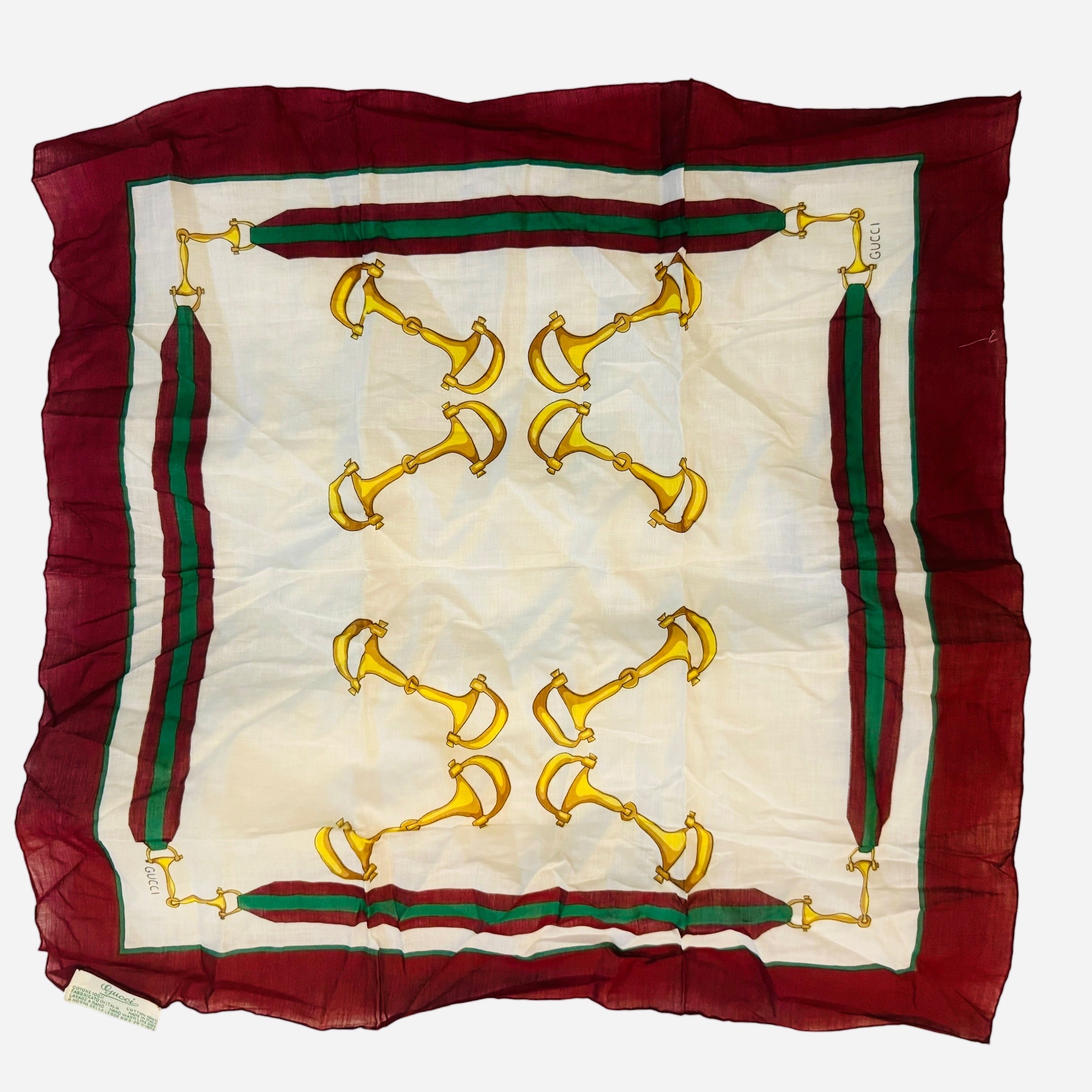 Gucci Horsebit Cotton Scarf