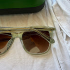 Kate Spade Translucent Green Square Sunglasses