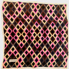 Yves Saint Laurent Geometric Silk Scarf