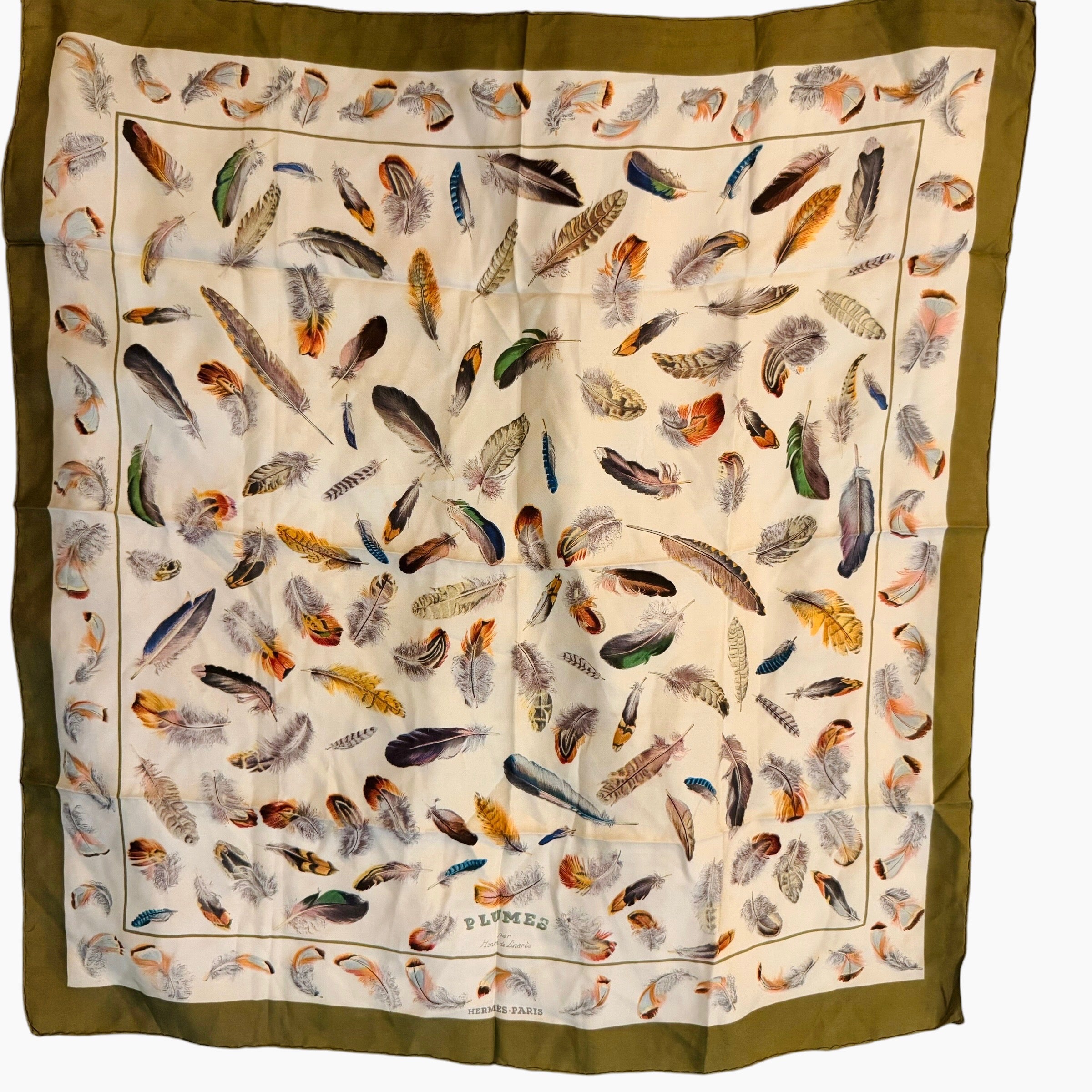 Hermès Plumes Silk Scarf
